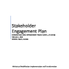 STAKEHOLDER ENGAGEMENT PLAN GRENADA RESILIENCE IMPROVEMENT PROJECT (GRIP) _ (P175720)